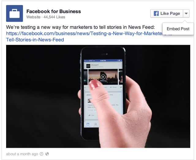 Facebook Video Ad