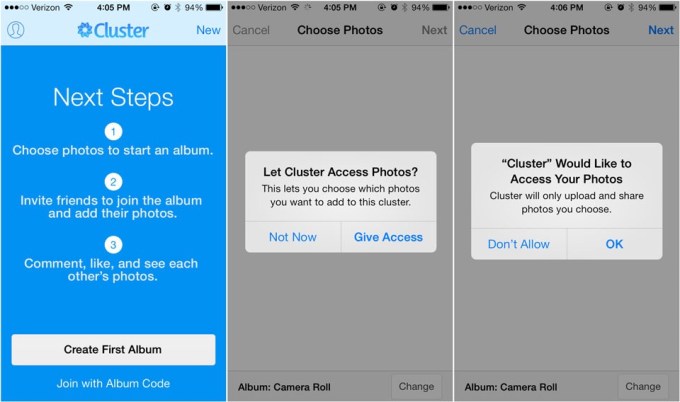 Using the iOS dialog for pre-permission.