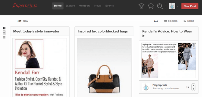 Backplane's "Fingerprints" network for Condé Nast