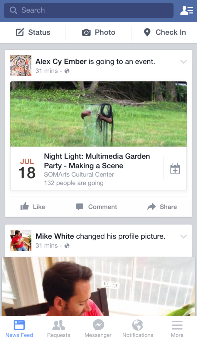 Facebook Mobile Design