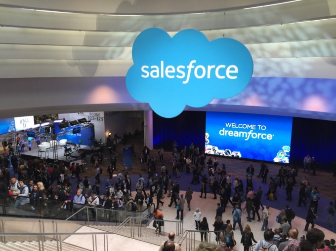 Salesforce Dreamforce show floor.