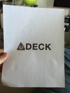I guess it’s better than my original name and logo for the company.