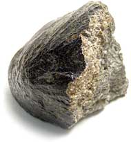 meteorite with fusion crust