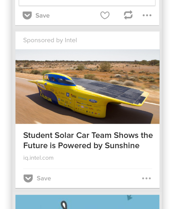 Pocket Sponsored Post