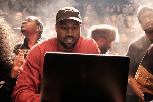 NEW YORK, NY - FEBRUARY 11: Kanye West performs during Kanye West Yeezy Season 3 on February 11, 2016 in New York City. (Photo by Dimitrios Kambouris/Getty Images for Yeezy Season 3)