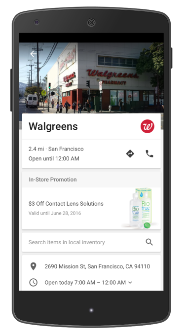 Google promoted pins