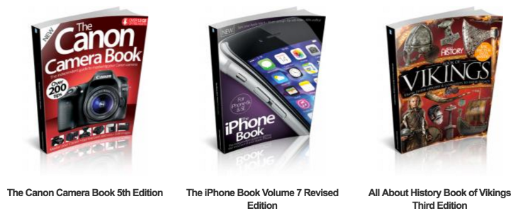 An example of some of Imagine Publishing's 'bookazine' line-up.