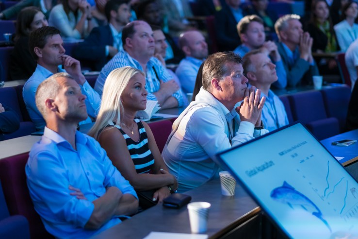 20 investors each invested 50,000 NOK (approx $6k) each. Here, they're trying to decide which company to invest in (Image by Dan Taylor/Heisenberg Media)