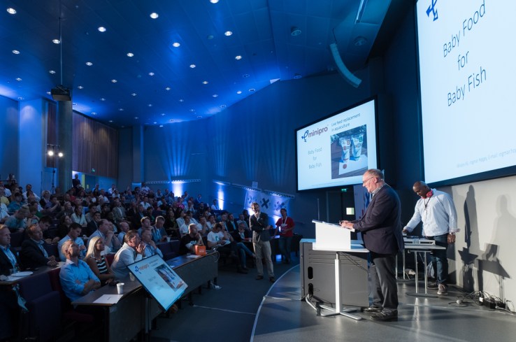 Ingmar Høgøy, CEO of MiniPro, pitching his company (Image by Dan Taylor/Heisenberg Media)