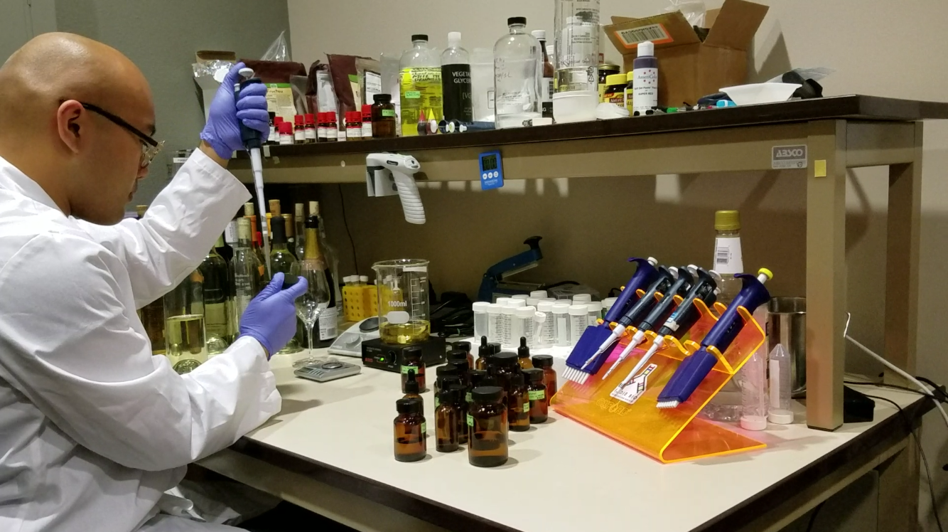 Ava's wine cloning lab in San Francisco.
