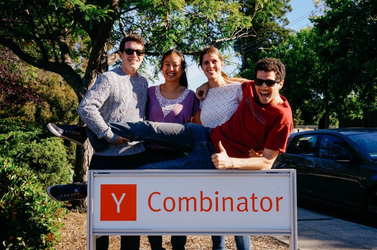 Courtesy of Y Combinator: Joe Wilson (Head of Product), Tiffany Kuo (Head of Marketing and Operations), Alice Melocchi (CTO), Fred Parietti (CEO).