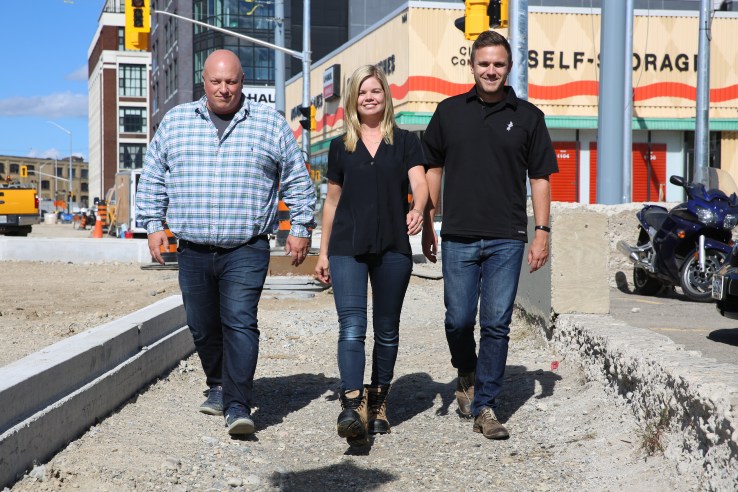 Dozr co-founders Tim Forestell, Erin Stephenson and Kevin Forestell.