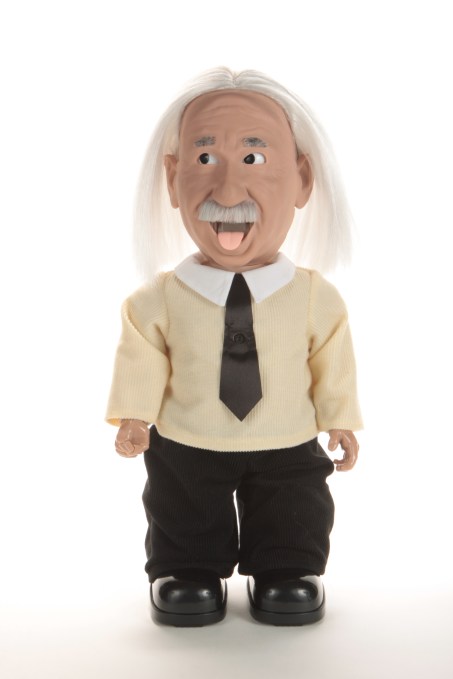 Hanson Robotics' Professor Einstein is an animated, humanoid robot that answers questions about science.