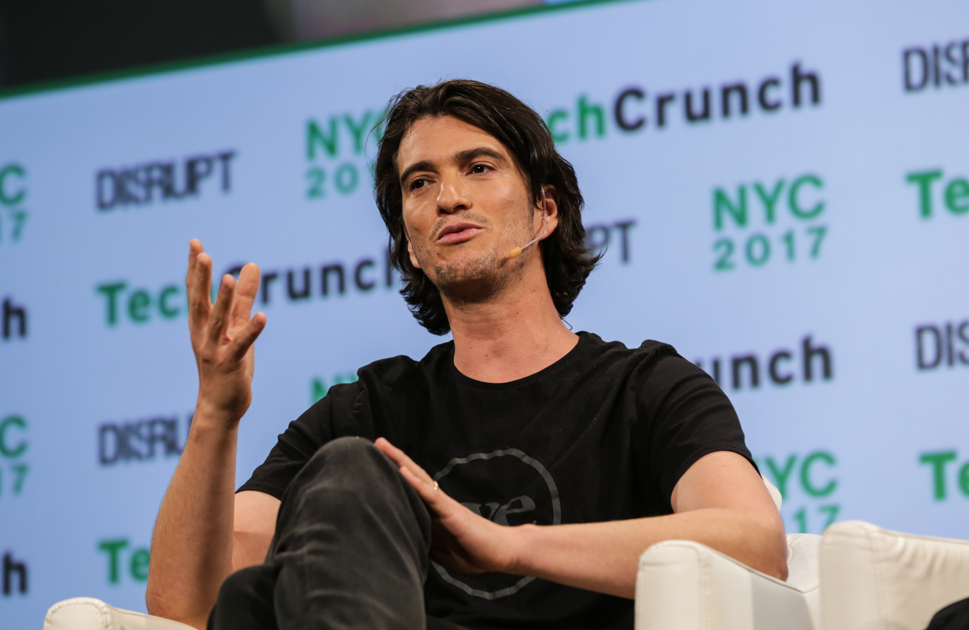 Adam Neumann (WeWork) at TechCrunch Disrupt NY 2017