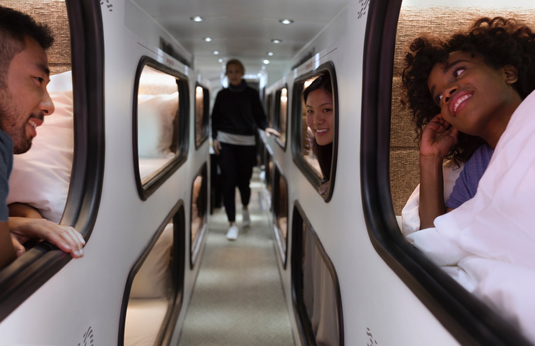Cabin sleeping bus