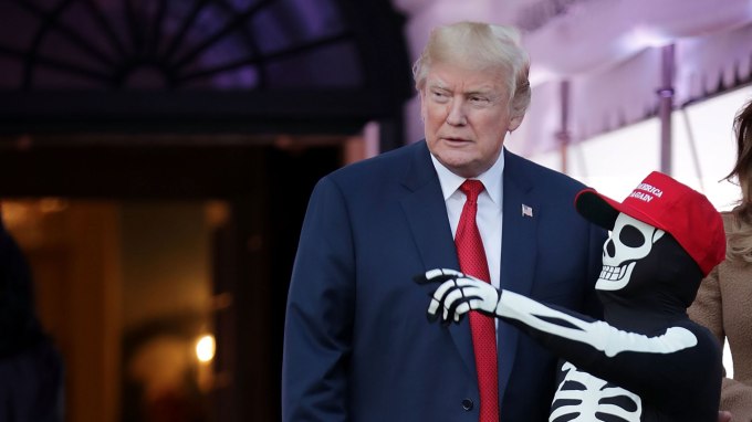 President Trump And First Lady Host Halloween At The White House